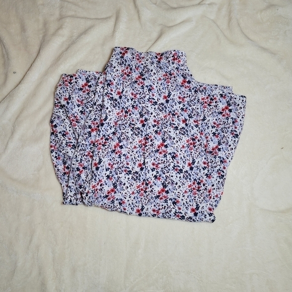 beachlunchlounge A-Line Red, White & Blue Floral Skirt Sz XL - Picture 4 of 4